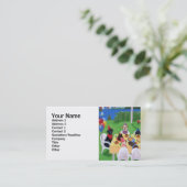 Carte De Visite Peinture de partie de Labrador (Debout devant)