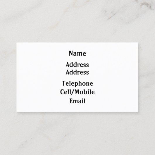 CARTE DE VISITE PEINTURE DE PEELING ANCIENNE (Dos)