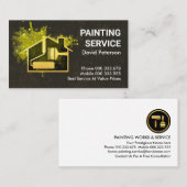 Carte De Visite Peinture de peinture murale sale (Devant / Derrière)
