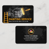 Carte De Visite Peinture de pinceau mur de graffiti (Devant / Derrière)