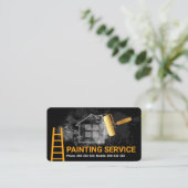 Carte De Visite Peinture de pinceau mur de graffiti (Debout devant)