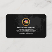 Carte De Visite Peinture de pinceau mur de graffiti (Dos)