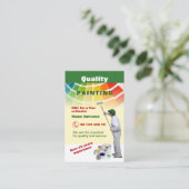 Carte De Visite Peinture de qualité (Debout devant)