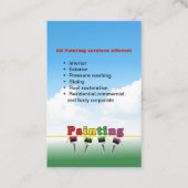 Carte De Visite Peinture de qualité (Dos)