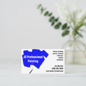 Carte De Visite Peinture de rouleau de peinture de peintre (Debout devant)