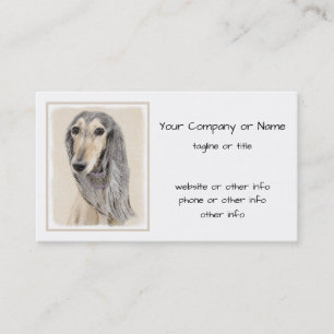 Carte De Visite Peinture de Saluki (Faune) - Cute art original de 