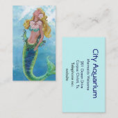 Carte De Visite Peinture de sirènes rêveuse (Devant / Derrière)