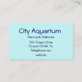 Carte De Visite Peinture de sirènes rêveuse (Dos)