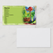 Carte De Visite Peinture de volière de jardin (Devant / Derrière)