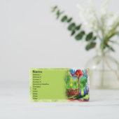 Carte De Visite Peinture de volière de jardin (Debout devant)