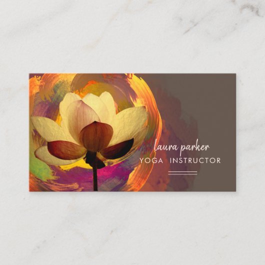 Carte De Visite Peinture de zen de méditation d'instructeur de (Devant)