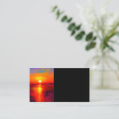 Carte De Visite Peinture d'huile de paysage Sunset (Debout devant)