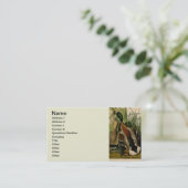 Carte De Visite Peinture d'oiseaux de Mallard Duck Audubon (Debout devant)