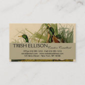 Carte De Visite Peinture d'oiseaux de Mallard Duck Audubon (Devant)