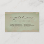 Carte De Visite Peinture douce à l'aquarelle Abstraite (Dos)