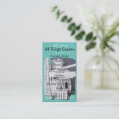 Carte De Visite peinture d'outils de jardin pour jardiner design d (Debout devant)