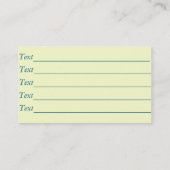 Carte De Visite peinture d'outils de jardin pour jardiner design d (Dos)