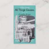 Carte De Visite peinture d'outils de jardin pour jardiner design d (Devant)