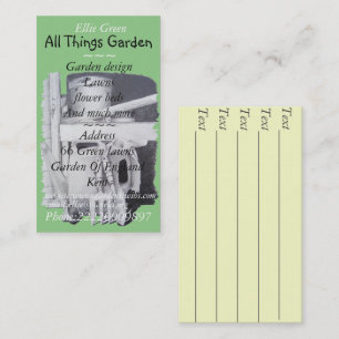 Carte De Visite peinture d'outils de jardin pour jardinier