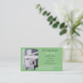 Carte De Visite peinture d'outils de jardin pour jardinier (Debout devant)