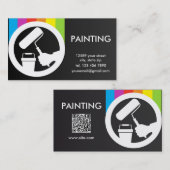 Carte De Visite Peinture du code QR (Devant / Derrière)
