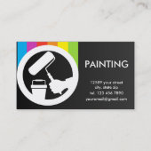 Carte De Visite Peinture du code QR (Devant)