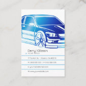 Carte De Visite Peinture du corps automatique | Moderne (Dos)