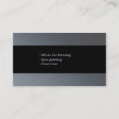 Carte De Visite Peinture du corps automatique | Platine profession (Dos)