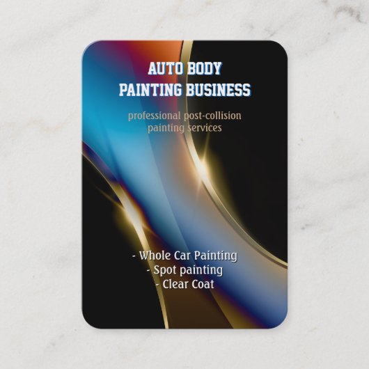 Carte De Visite Peinture du corps automatique | Professionnel (Devant)