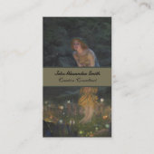 Carte De Visite Peinture en cercle fée, Réveillée du milieu de l'é (Devant)