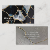 Carte De Visite Peinture en résine Peinture en marbre époxy (Devant / Derrière)