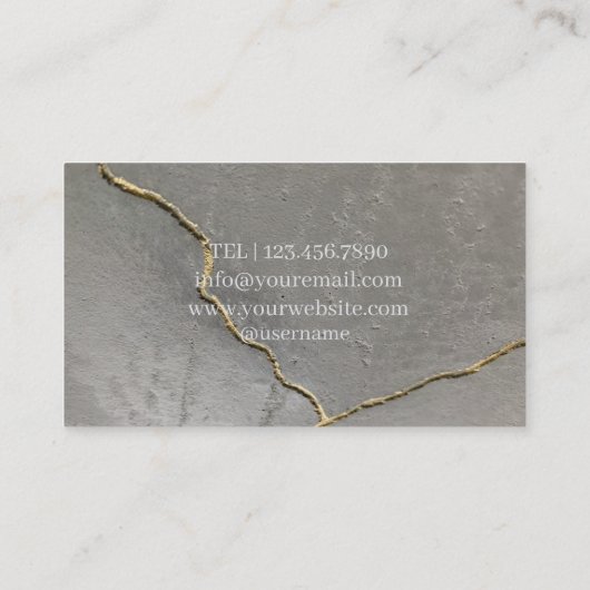 Carte De Visite Peinture en résine Peinture en marbre époxy (Dos)