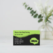 Carte De Visite Peinture et collision automobile (Debout devant)