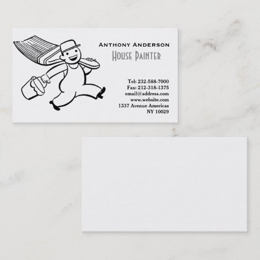 Carte De Visite Peinture et décoration (Devant / Derrière)