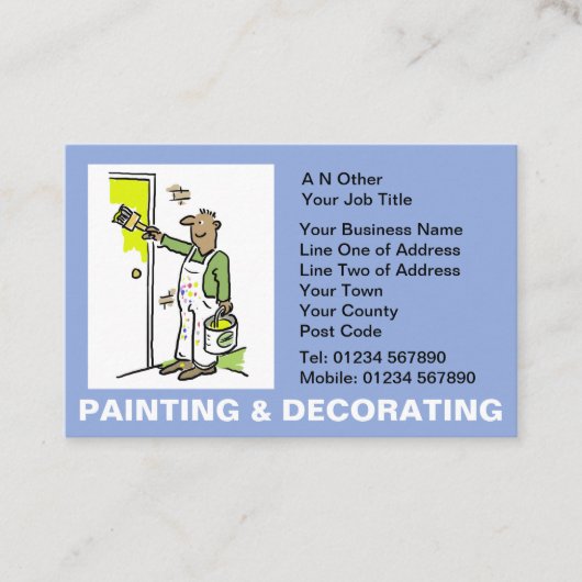 Carte De Visite Peinture et décoration (Devant)
