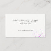 Carte De Visite Peinture expressive (Dos)