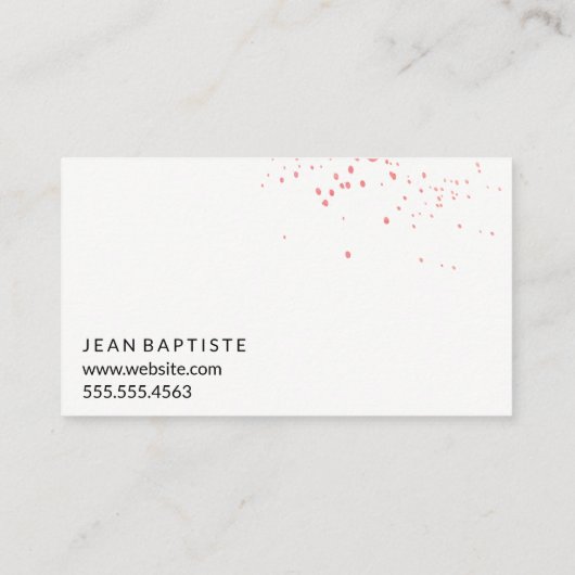 Carte De Visite Peinture expressive (Dos)