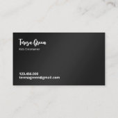 Carte De Visite Peinture faciale (Dos)