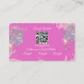 Carte De Visite Peinture faciale Balloon Twister rose (Dos)