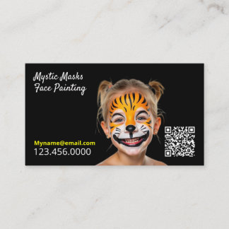 Carte De Visite Peinture faciale QR