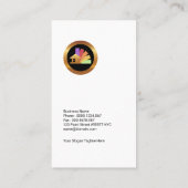 Carte De Visite Peinture fluorescente lumineuse de vert noir de (Dos)