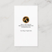 Carte De Visite Peinture fluorescente verte sur le mur noir Handma (Dos)