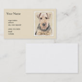 Carte De Visite Peinture galloise Terrier - Cute Original Chien Ar (Devant / Derrière)