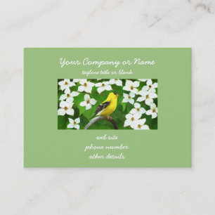Carte De Visite Peinture Goldfinch - Cute Original Chien Art