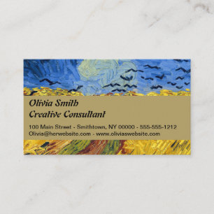 Carte De Visite Peinture impressionniste Champs de blé de Van Gogh