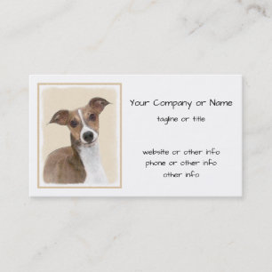 Carte De Visite Peinture italienne Greyhound - Cute Original Chien