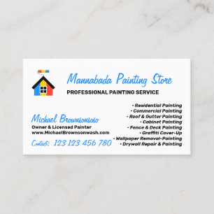 Carte De Visite Peinture Maison Décoration Maison Moderne Professi