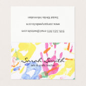 Carte De Visite Peinture manuelle (Extérieur déplié)