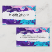 Carte De Visite Peinture mixte | Vibrant II (Devant / Derrière)