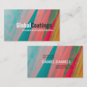 Carte De Visite Peinture moderne Peintre Conception (Devant / Derrière)